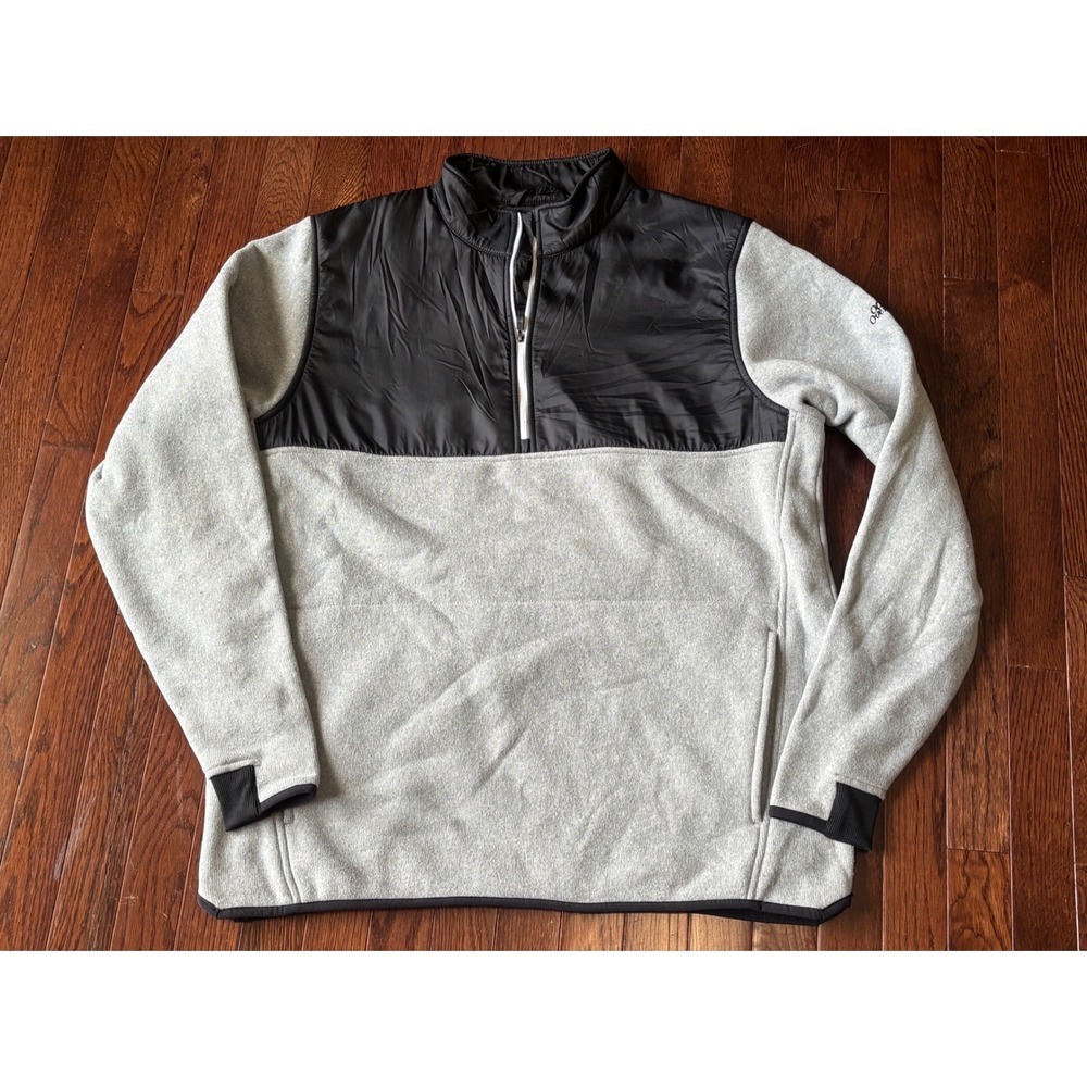 FootJoy Old Overton Golf Club Pullover Mens XL Gray Black Quarter Zip FJ 25160